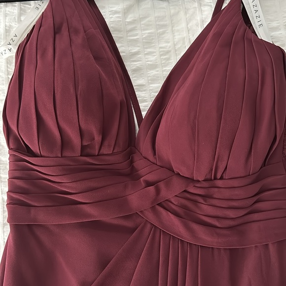 Azazie Maren Allure dress in Cabernet size A6 - Picture 5 of 5